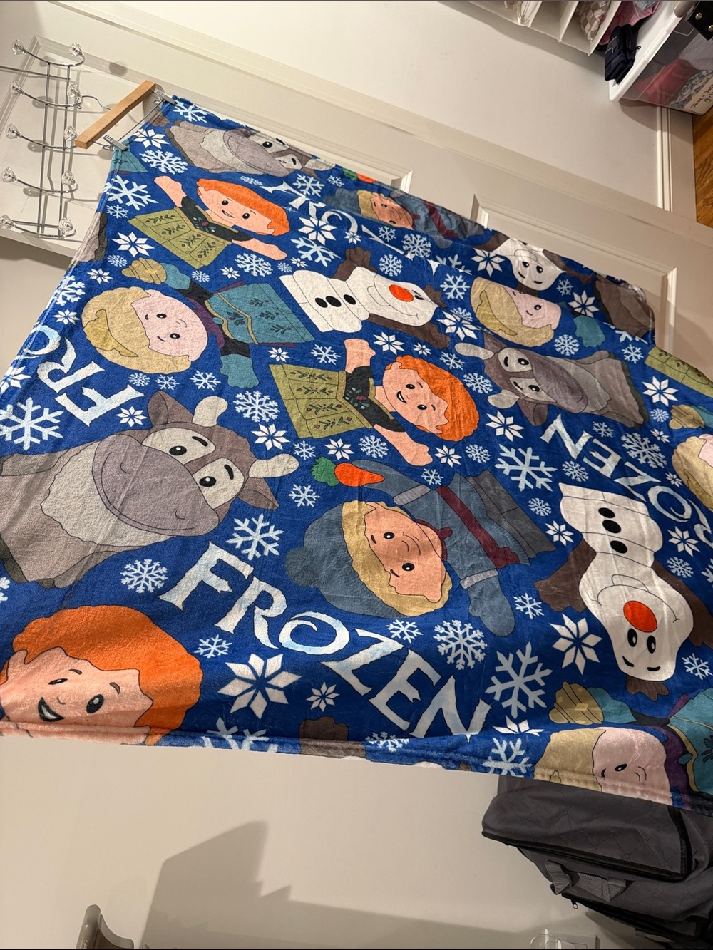 Disney Little People Frozen Character Plush Throw Blanket 50” x 60” NEW